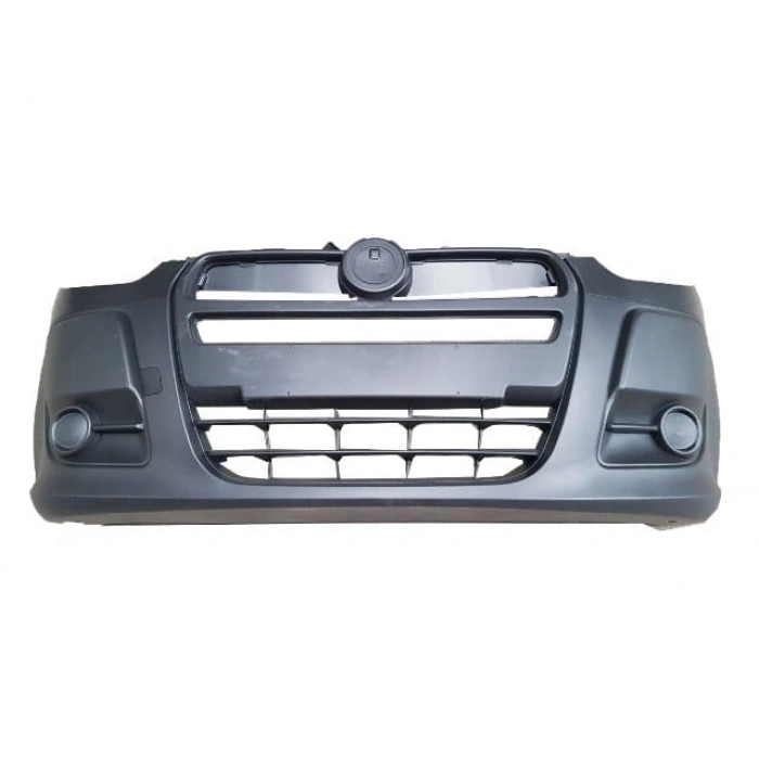 FIAT DOBLO- 11/15; ÖN TAMPON SİYAH ÇEKİ DEMİR KAPAKLI (SİS DELİKSİZ)