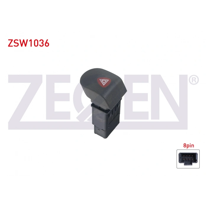 FLASOR ANAHTARI 8 PIN KIRMIZI ISIK RENAULT KANGOO 1998-2008
