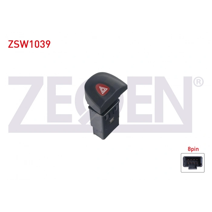 FLASOR ANAHTARI 8 PIN KIRMIZI ISIK RENAULT MEGANE I 1996-2003