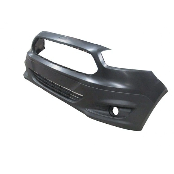 FORD TOURNEO COURIER- 14/18; ÖN TAMPON SİYAH IZGARALI/SİS DELİKLİ/SİS KAPAKLARI ÜZERİNDE