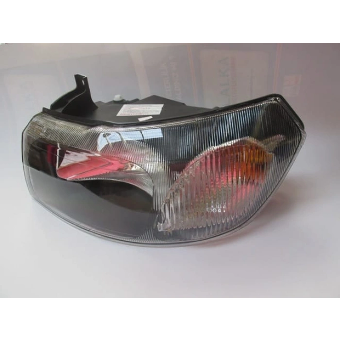 FORD TRANSIT- V184- 02/06; FAR LAMBASI SOL ELEKTRİKLİ/MANUEL SİYAH 4 FİŞLİ (H4)(AYFAR) (E MARKLI)