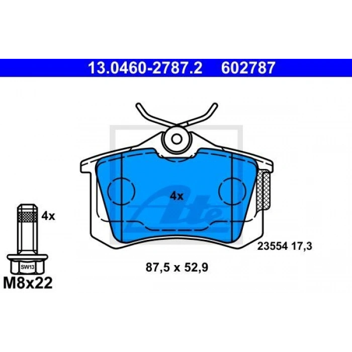 FREN ARKA BALATASI VW GOLF3-GOLF4-GOLF5-JETTA-PASSAT-A3-TOLEDO-OCTAVİA