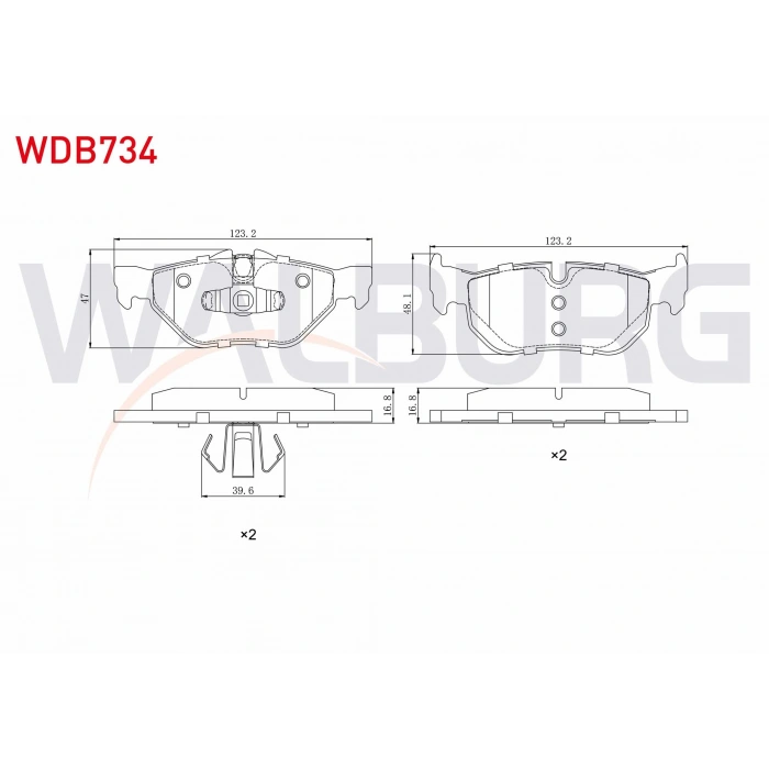FREN BALATA ARKA BMW 3 SERISI (E90) 320 D 2005-2011