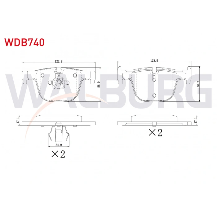 FREN BALATA ARKA BMW 3 SERISI (F30) 335 i 2011-