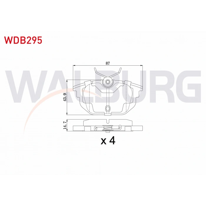 FREN BALATA ARKA FIAT MAREA 2.0i 1996-2007/ BRAVA 2.0i HGT 20v 1995-2002/ BRAVO 2.0i 20v HGT 1995-2004/ A.ROMEO 145 1.4 1994-2001/ 1.6 1994-2001/ 1.9 TD 1994-2001/ 146 1.4 1994-2001/ 146 1.6 1994-2001