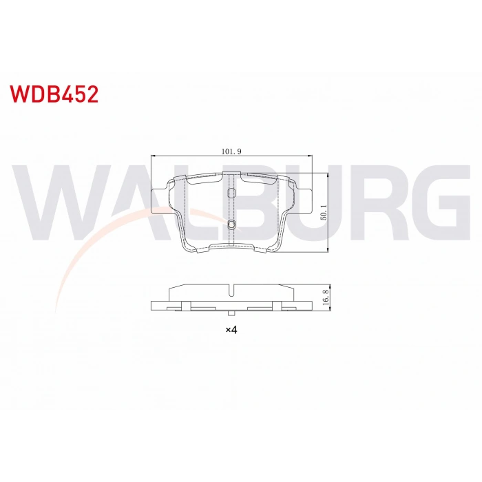 FREN BALATA ARKA FORD MONDEO III 2.0i 16v 2000-2007 / MONDEO III 2.2 TDCI 2000-2007 / MONDEO III 2.0 TDCI 2000-2007 / JAGUAR X-TYPE 2.0i 2001-2009 / X-TYPE 2.0 D 2006-2009 / X-TYPE 2.5i 2001-2009