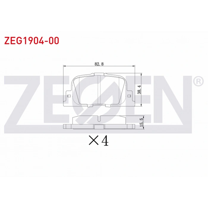FREN BALATA ARKA GEELY EMGRAND EC7 1.5 2010-2014 / GEELY GEELY 1.3 2009-