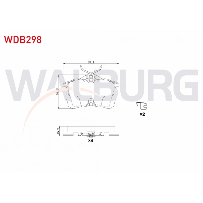 FREN BALATA ARKA HONDA ACCORD VII (CL) 1.6i 16v 2003-2008 / ACCORD VII (CL) 2.0 16v 2003-2008