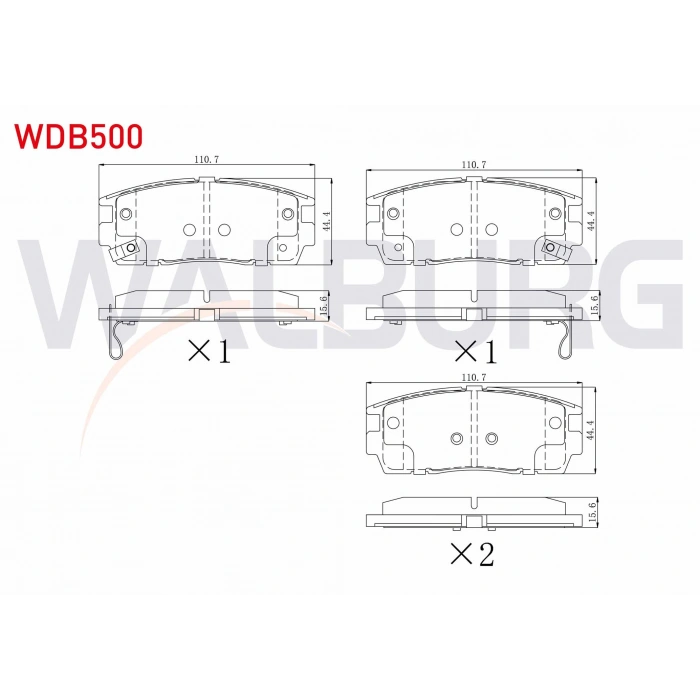 FREN BALATA ARKA IKAZLI CHEVROLET CAPTIVA (C100) 2.0 D 2006-2012 / CAPTIVA (C140) 2.0 D 2012-2014 / OPEL ANTARA 2.0 CDTI A-T 2007-