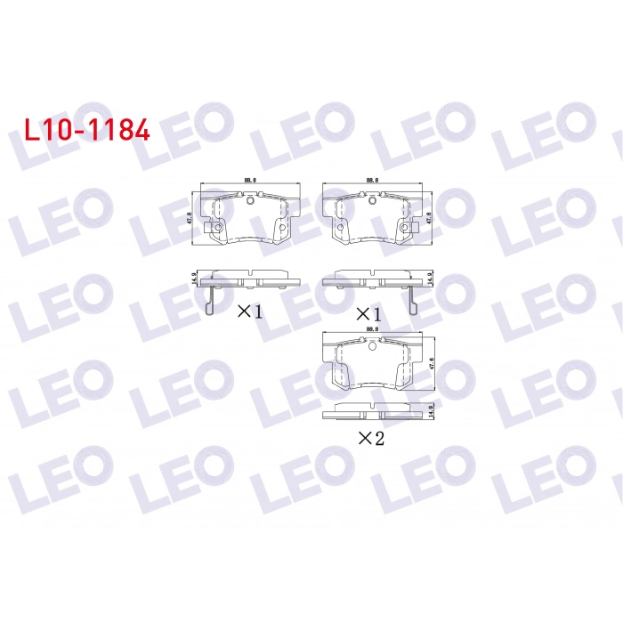 FREN BALATA ARKA IKAZLI CIVIC VII 1.4i 2000-2006/CIVIC VIII 1.6 2005-2012/ CIVIC VI 1.6i 1995-2001 / CIVIC VI 2.0i 1995-2001/ CIVIC VII 1.4i 2000-2006/ CIVIC TYPE-R 2.0 2001-2005/S2000 2.0 V-TEC 1999-