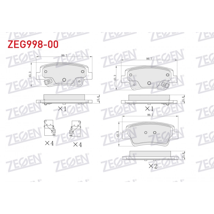 FREN BALATA ARKA IKAZLI HYUNDAI ELANTRA 2021- / i20 - i30 2021-