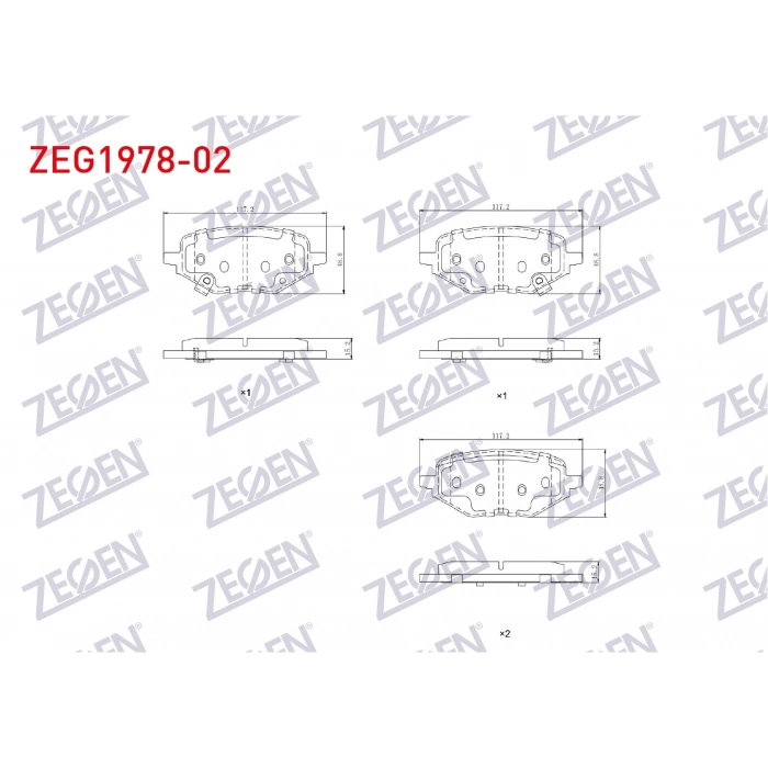 FREN BALATA ARKA IKAZLI MG ZS - ZS EV 2019-