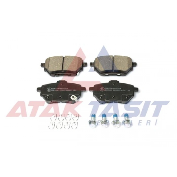 FREN BALATA ARKA IKAZLI TOYOTA COROLLA (E21) 1.6 VVT-I 2019- ELEKTRONIK PARK FRENI OLMAYAN ARACALAR ICIN