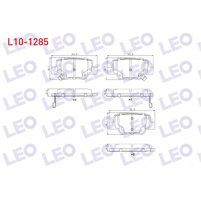 FREN BALATA ARKA IKAZLI TOYOTA VERSO (_AUR2_, _ZGR2_) 1.6 2009- / VERSO (_AUR2_, _ZGR2_) 1.8 2009-