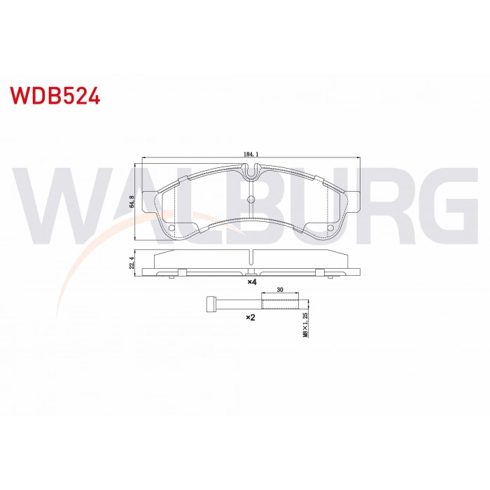 FREN BALATA ARKA IVECO DAILY IV 2.3i 2006-2011