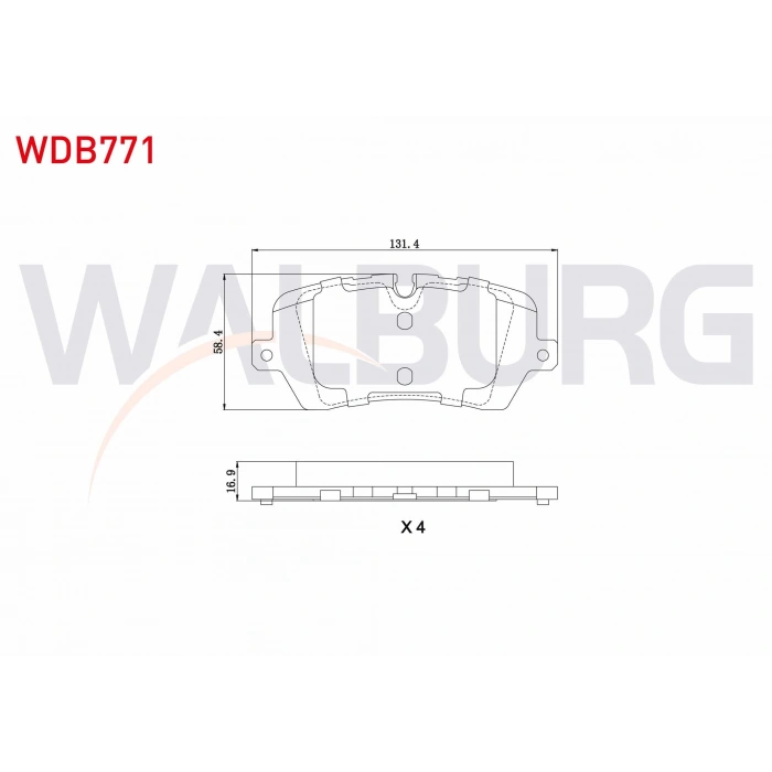 FREN BALATA ARKA LAND ROVER RANGE ROVER IV (LG) 3.0 TD 4X4 2012-