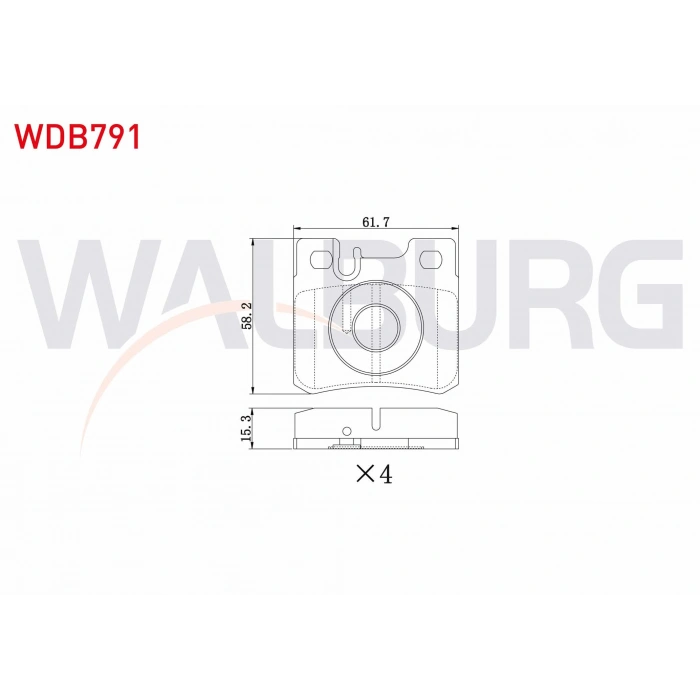 FREN BALATA ARKA MERCEDES C SERISI (W202) C 220 CDI 1993-2000