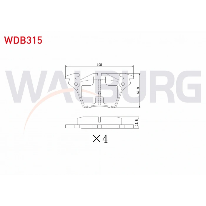 FREN BALATA ARKA MERCEDES VITO (638) 110 CDI 1997-2003 / VITO (638) 108 CDI 1997-2003