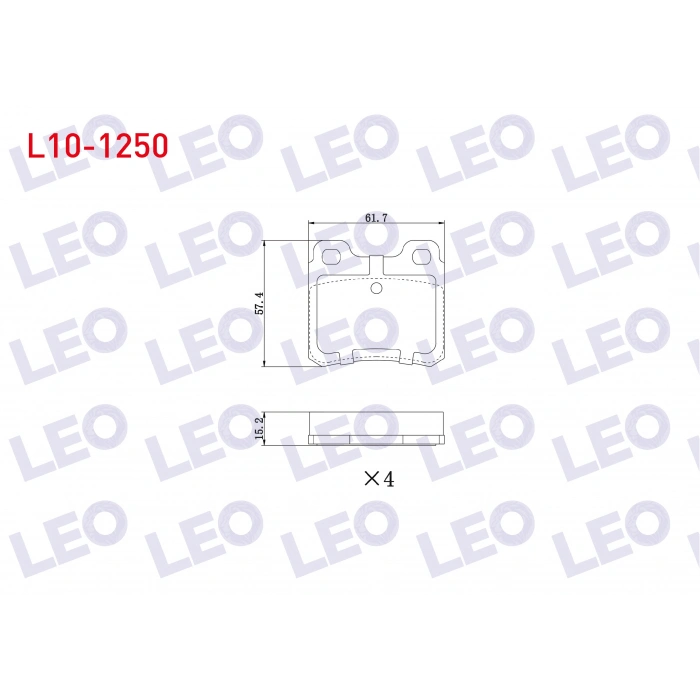 FREN BALATA ARKA OPEL VECTRA A 2.0 T 1988-1995/ VECTRA A 2.0 1988-1995/ ASTRA F 1.8 1991-1998/ ASTRA F 2.0 1991-1998/ ASTRA F CLASSIC 1.6i 1998-2002/ ASTRA F CLASSIC 1.4i 1998-2002
