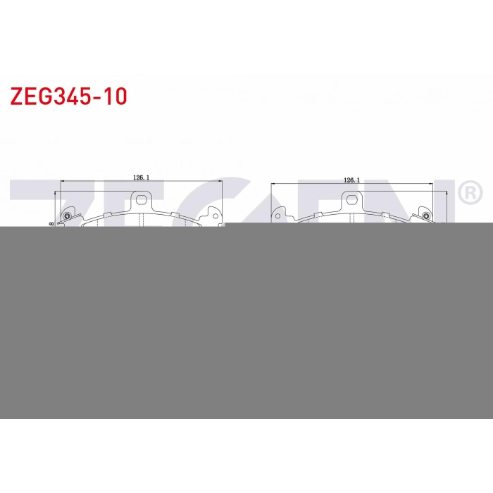 FREN BALATA ARKA RENAULT LAGUNA I (B56,556) 1.6i 1993-2001/ 1.8i 16v 1993-2001/ 1.9 DTI 1993-2001/ ESPACE III 2.0 1996-2002/ SAFRANE 2.0i 1992-2000