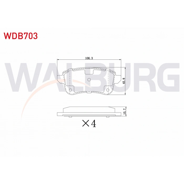FREN BALATA ARKA RENAULT MEGANE IV SEDAN (LV--) (ELEKTRONIK EL FRENI OLAN ARACLAR ICIN) 1.5 DCI 2016- / NISSAN JUKE (F16) 2019-