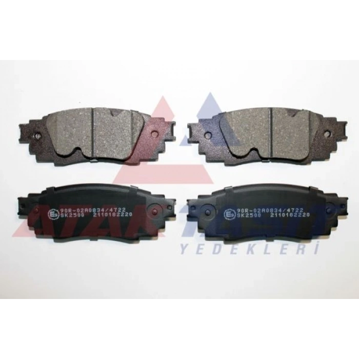 FREN BALATA IKAZLI ARKA TOYOTA C-HR 1.2 T - 1.8 Hybrid 2016-/ LEXUS RX (_L2_) 2.0 T - 3.5 T 2015- / NX (_Z1_) 2.5 2014-