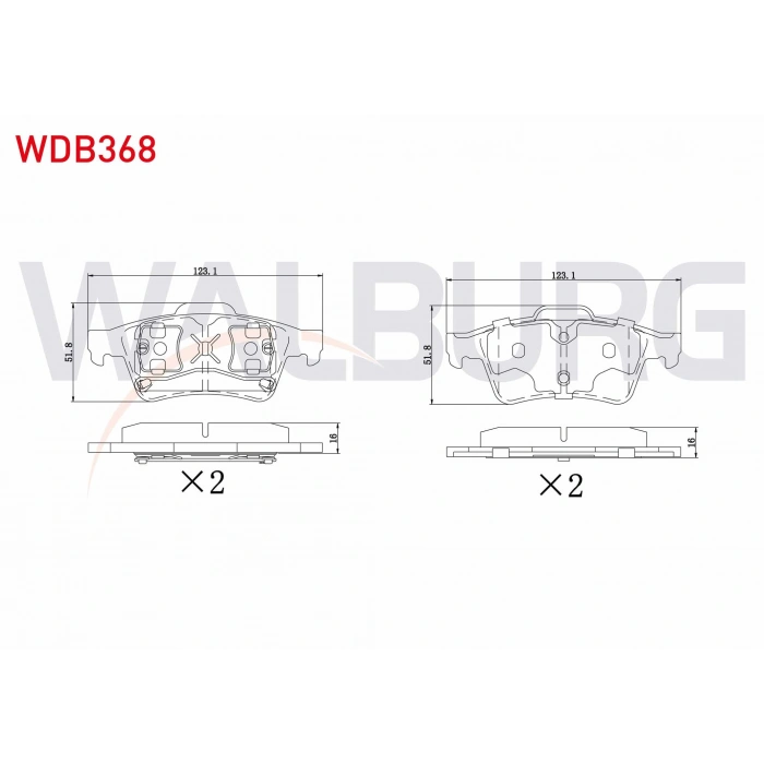 FREN BALATA ARKA TRANSIT CON. 1.8 TDCI 2002-2013/FOCUS III 1.6 TDCI 2011-2015/C-MAX II 1.6 TDCI 2010-/FOCUS III 1.6 TI-VCT 2011-2015/ OPEL VECTRA C 2.0 DTI 2002-2008/ MAZDA 1.6 DI 2003-2009