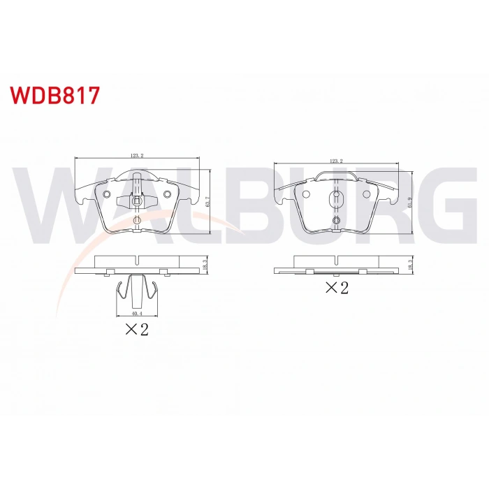 FREN BALATA ARKA VOLVO XC90 I 2.5 T 2002-2014