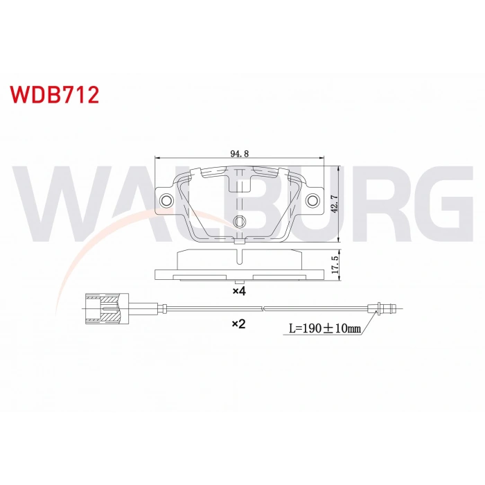 FREN BALATA CIFT FISLI ARKA FIAT BRAVO II (198) 1.6 MJT 17,3mm 2006-