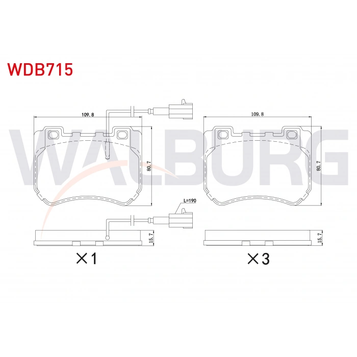 FREN BALATA FISLI ON ALFA ROMEO 159 1.8 MPI - 1.8 TBI - 1.9 JTDM - 1.9 JTB - 2.0 JTDM 2006-2011