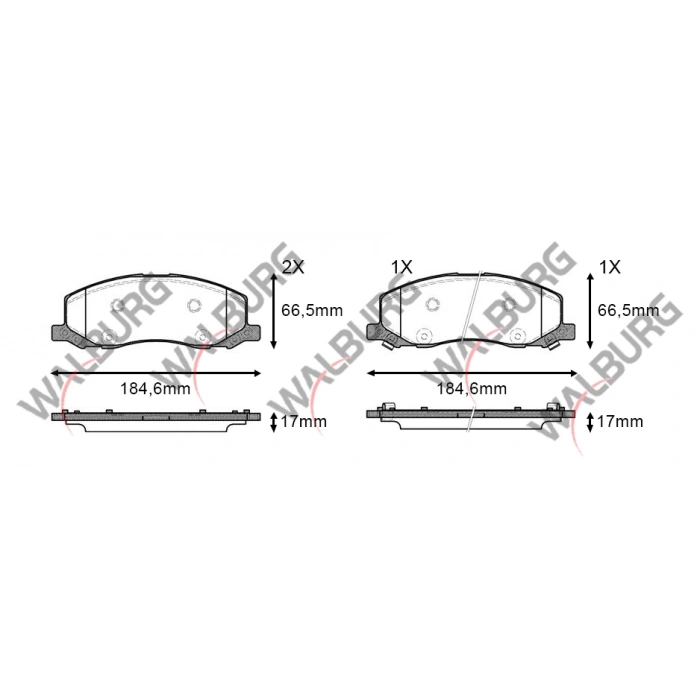 FREN BALATA IKAZLI ON OPEL INSIGNIA 2.0 T 18 JANT 2008- / INSIGNIA 2.0 CDTI 2008-