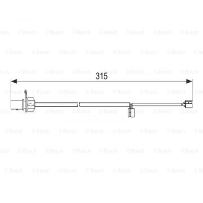 FREN BALATA KABLOSU ARKA 12 AI.A6-A7 315mm