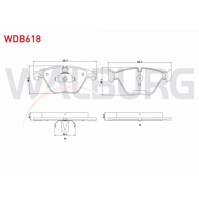 FREN BALATA ON BMW 5 SERISI (F10) 528 i 2010- / (F10) 530 i 2010- / (F10) 535 i 2010- / (F10) 525 D 2010-