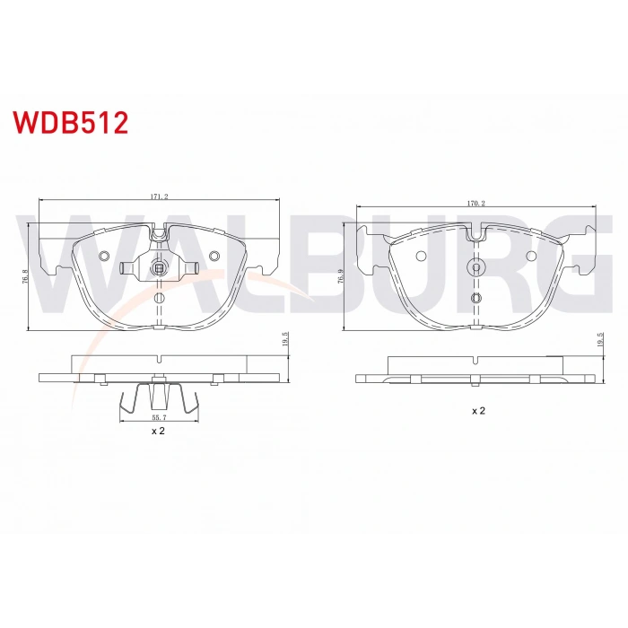 FREN BALATA ON BMW X5 (E70) 3.0 D 2007-2012 / BMW X5 (E70) 3.0 SI 2007-2012 / BMW X5 (E70) 3.0 SD 2007-2012 / X6 (E71,E72) 3.0 D 2008-