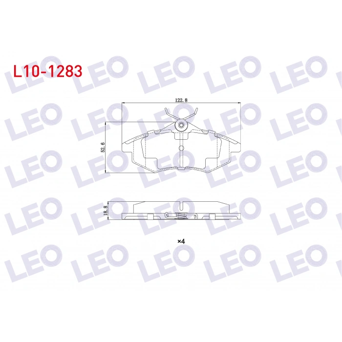 FREN BALATA ON CITROEN C3 (FC) 1.4 VTI 2002-2009 / C3 (FC) 1.4 HDI 2002-2009 / C2 (JM) 1.4 2003-2009 / C2 (JM) 1.4 HDI 2003-2009