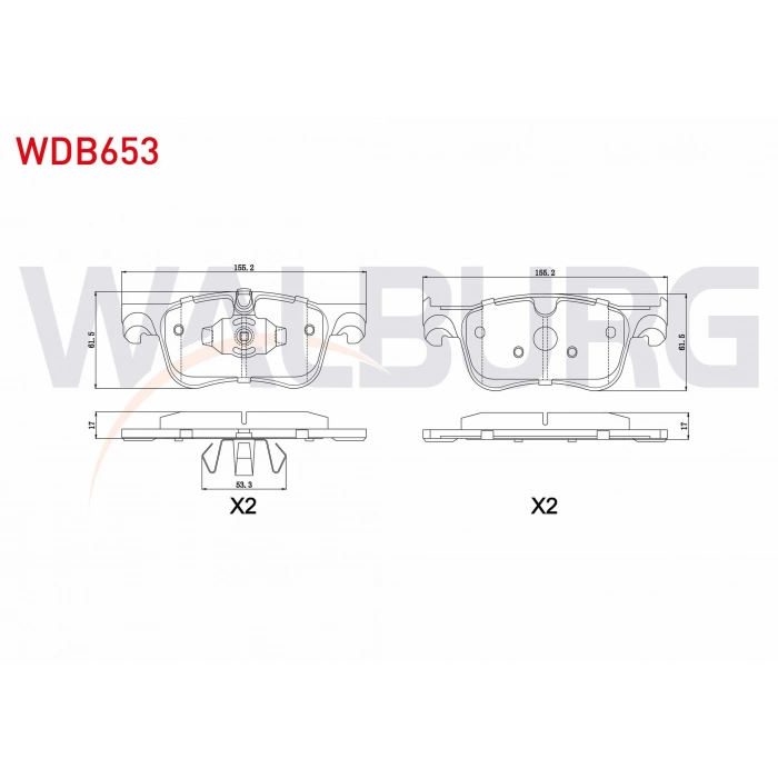 FREN BALATA ON CITROEN C4 PICASSO II 1.6 HDI 2013- / C4 PICASSO II 1.6 VTI 2013-