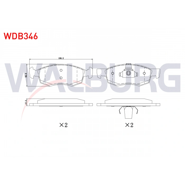 FREN BALATA ON DACIA LOGAN 1.5 DCI 2004-2012/ LOGAN 1.4 2004-2012/ LOGAN 1.6 16v 2004-2012/ SANDERO 1.5 DCI 2008-2013/ LOGAN MCV 1.5 DCI 2007-2013/