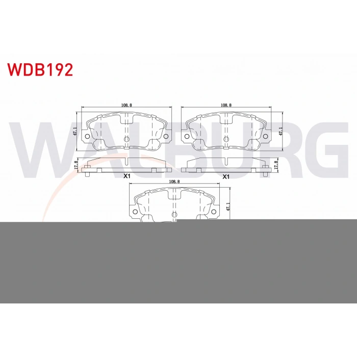 FREN BALATA ON FIAT UNO 60 1.1 1983-1996/ SEAT IBIZA I (021A) 1.2 1984-1993 / IBIZA I (021A) 1.5 1984-1993