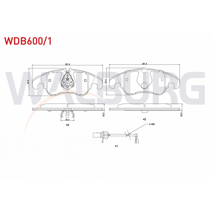 FREN BALATA ON FISLI A4 (8K2,B8) 2.0 TFSI 2007-2015/ 2.0 TDI 2007-2015/ A5 (8T3) 3.0 TDI 2007-2017/ 3.2 FSI 2007-2017/ A6 (4G2,C7) 2.0 TDI 2010-/ 2.0 TFSI 2010-/ Q5 (8R) 2.0 TDI 2008-/ 2.0 TFSI 2008-