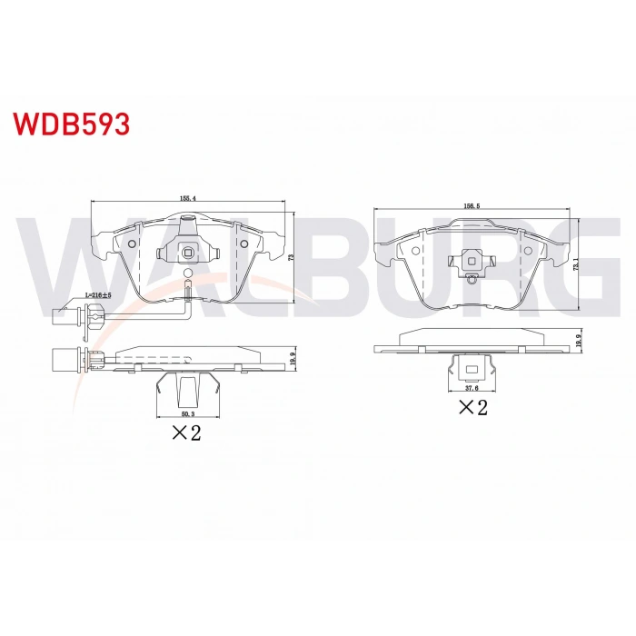 FREN BALATA ON FISLI AUDI A8 2.8 2003-2010/ A8 4.2 V8 TDI 2003-2010/ A8 3.0 TFSI 2003-2010/A4 2.0 TFSI 2004-2008/ SEAT EXEO 1.6 2008-/ LEON 2.0 FSI 2005-2012/ LEON 1.8 TSI 2005-2012