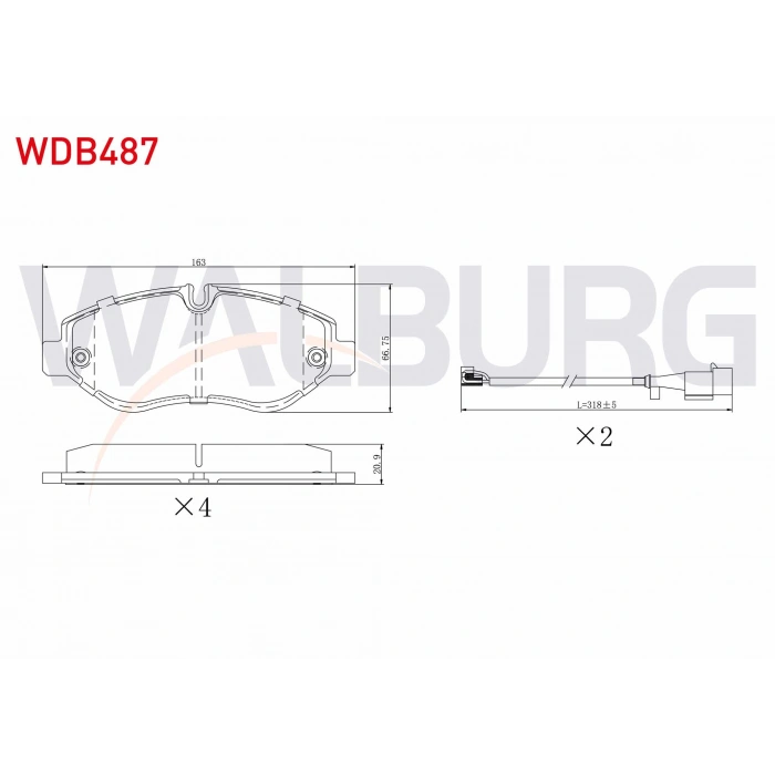 FREN BALATA ON FISLI IVECO DAILY IV 2.3i 2006-2011