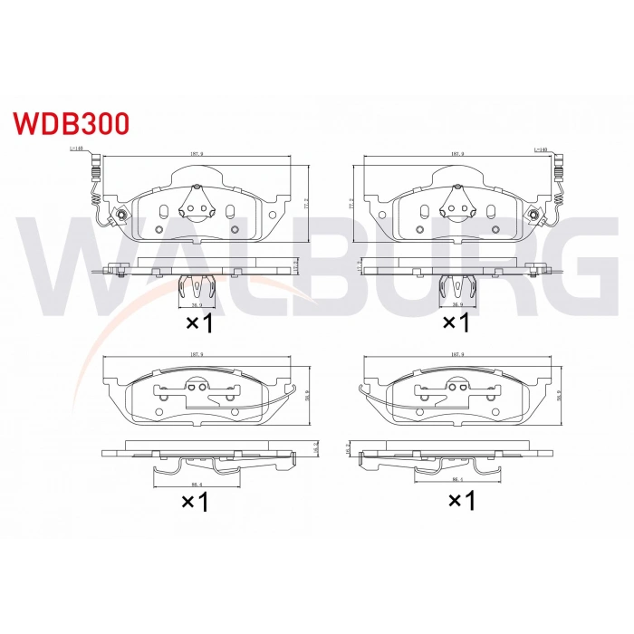 FREN BALATA ON FISLI MERCEDES M CLASS (W163) ML 270 CDI 1998-2005 / M SERISI (W163) ML 320 1998-2005
