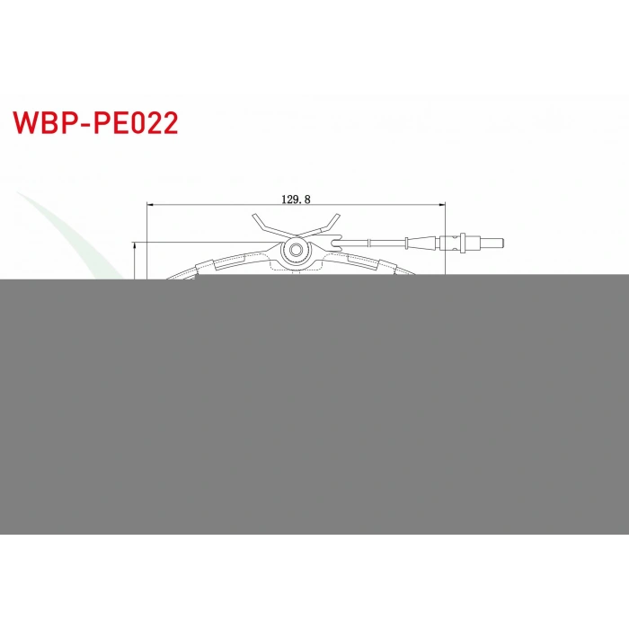 FREN BALATA ON FISLI PEUGEOT 406 (8B) 2.0 HDI 14 JANT 1995-2004 / 406 (8B) 2.0i 1995-2004 / EXPERT (222,223,224) 2.0 JTD 1996-2006