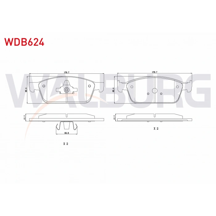 FREN BALATA ON FORD TOURNEO CONNECT 1.6 TDCI 2013- / TRANSIT CONNECT 1.6 TDCI 2013- / KUGA II 2.0 TDCI 2013-