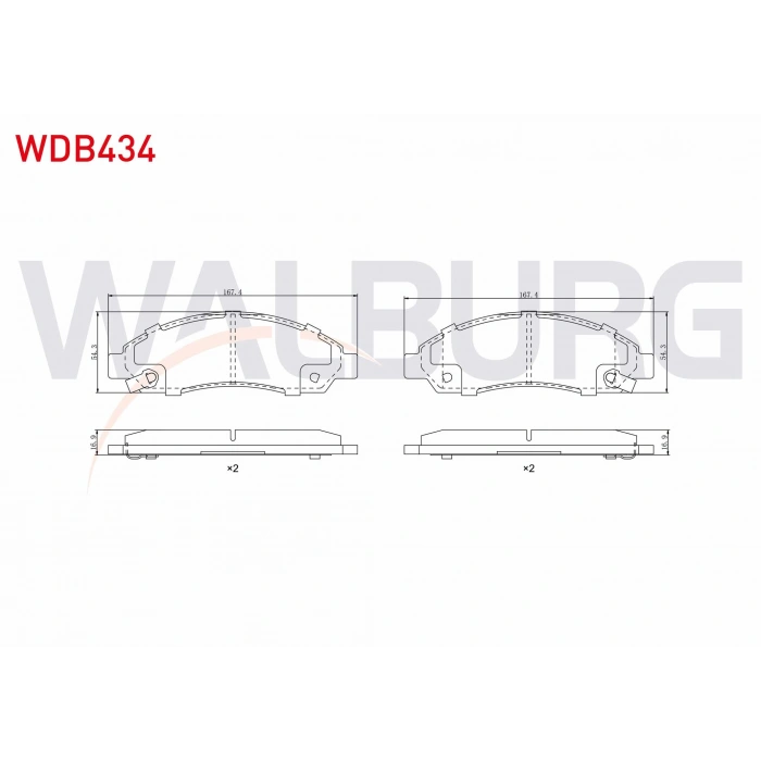 FREN BALATA ON IKAZLI ISUZU D-MAX (8DH) 2.5 D - 2.5 DITD - 3.0 D 2002-2009
