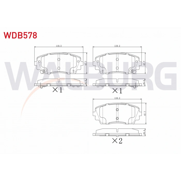 FREN BALATA ON IKAZLI KIA PICANTO (TA) 1.1 2011- / PICANTO (TA) 1.25 2011-
