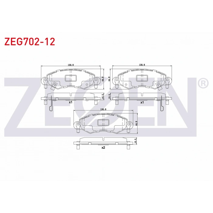 FREN BALATA ON IKAZLI OPEL AGILA A (H00) 1.0 12v 2000-2007 / AGILA A (H00) 1.2i 16v 2000-2007
