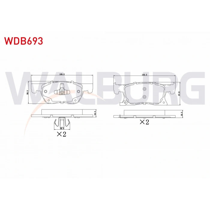 FREN BALATA ON IKAZLI OPEL ASTRA K 1.6 CDTI 15 JANT 2015- / ASTRA K 1.4i TURBO 15 JANT 2015-