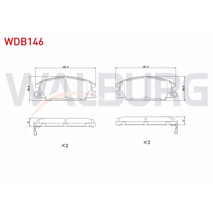 FREN BALATA ON IKAZLI OPEL FRONTERA A 2.0i 1992-1998 / FRONTERA A 2.5 TDS 1992-1998