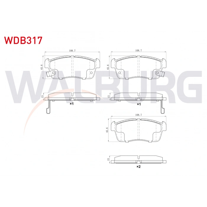 FREN BALATA ON IKAZLI SUZUKI SUPER CARRY 1.3i 1985-1999 / DAIHATSU COPEN 1.3 2003- / YRV (M2) 1.3i CX 2001- / SIRION (M3) 1.3 2005- / SIRION (M3) 1.0 2005-